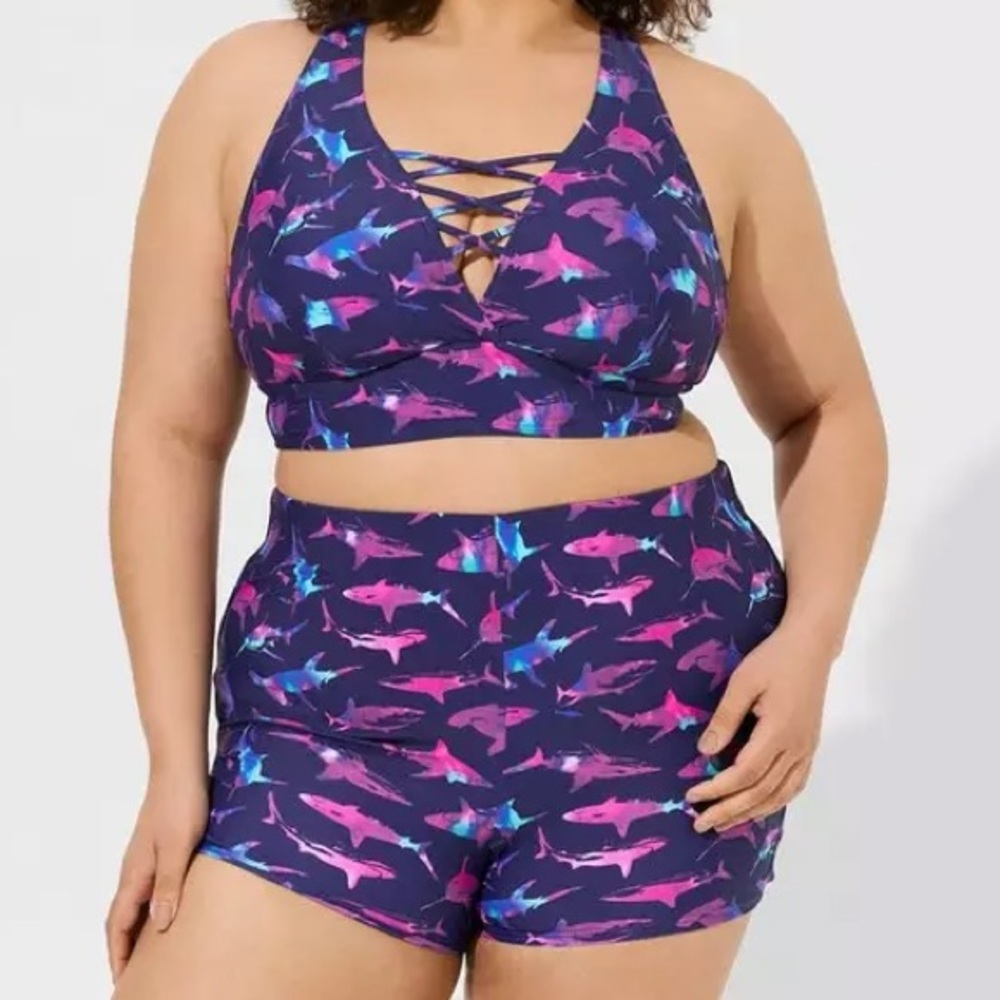 SET ONLY! Top and bottom two piece SHARK
PRINT swim set! Size 3, NWT